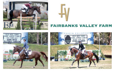 Three Champions are Crowned in the $45,000 Blenheim West Coast Young Jumper Series Finals, presented by Fairbanks Valley Farm