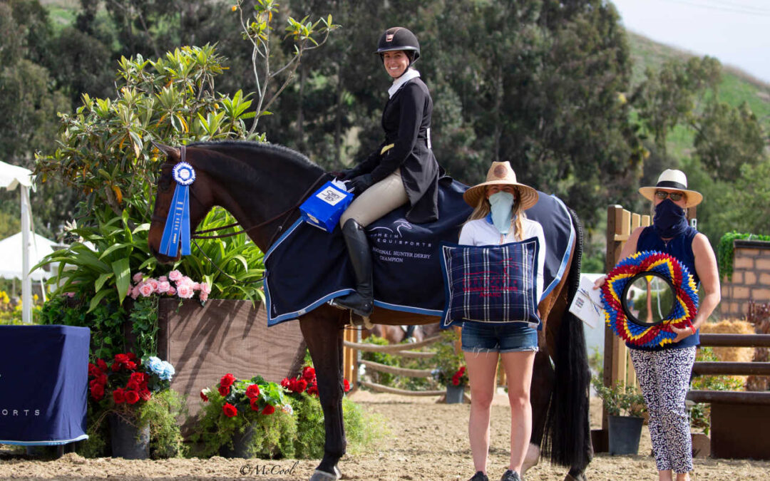 Tic Tac Toe Takes The Victory In The $5,000 USHJA National Hunter Derby During Blenheim Spring Classic II