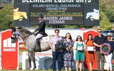 Braden James and Iceman are Top Guns in the $25,000 Markel Insurance 1.45m Grand Prix at Blenheim June Classic III