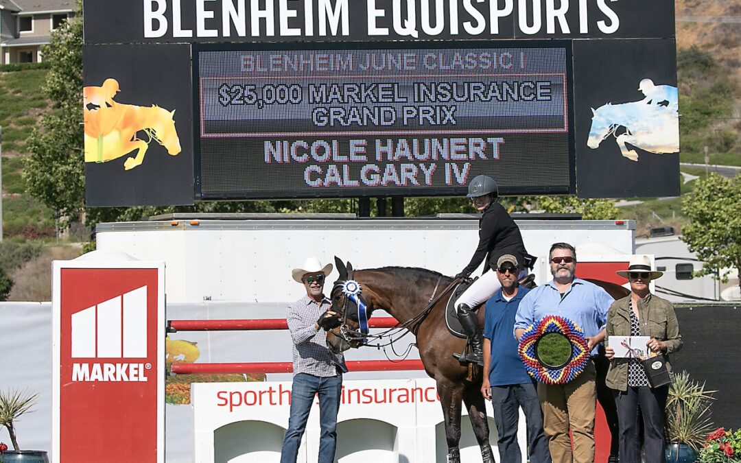 Nicole Haunert and Calgary IV Clinch the Win in $25,000 Markel Insurance Grand Prix