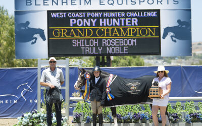 Truly Noble, Buzzworthy, Chianti de Luxe, and Bragging Rights Win Big in the Blenheim EquiSports West Coast Pony Hunter Challenge, presented by USHJA Zone 10