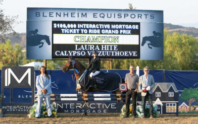 Laura Hite and Calypso VD Zuuthoeve Claim Victory in $100,000 Interactive Mortgage “Ticket to Ride” Grand Prix