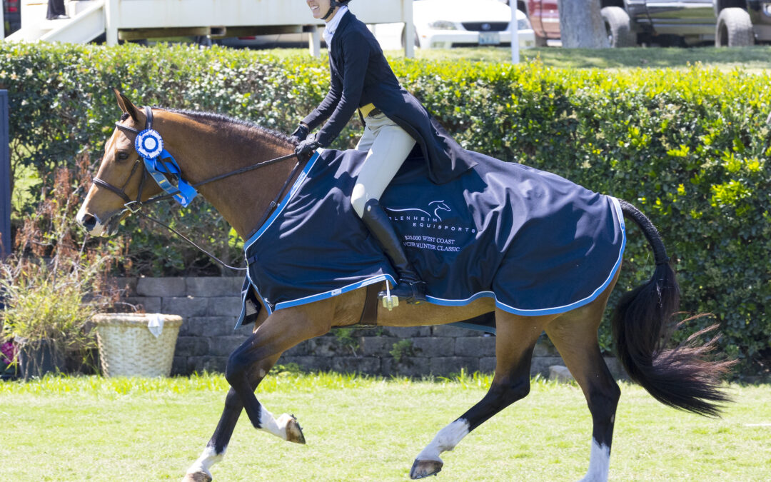 Katie Taylor Davidson Rides L’Con Reyes to $25,000 Blenheim West Coast Hunter Classic Win