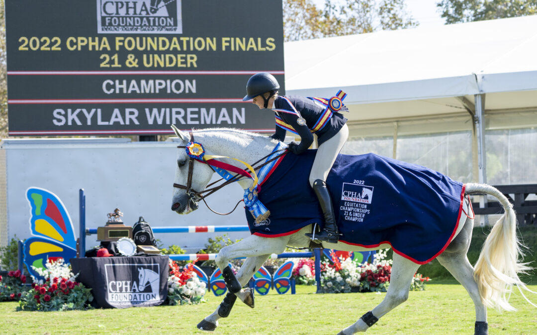 Skylar Wireman, Matilda Schulman and Grayson Pacelli Top CPHA Foundation Medal Finals at Blenheim EquiSports