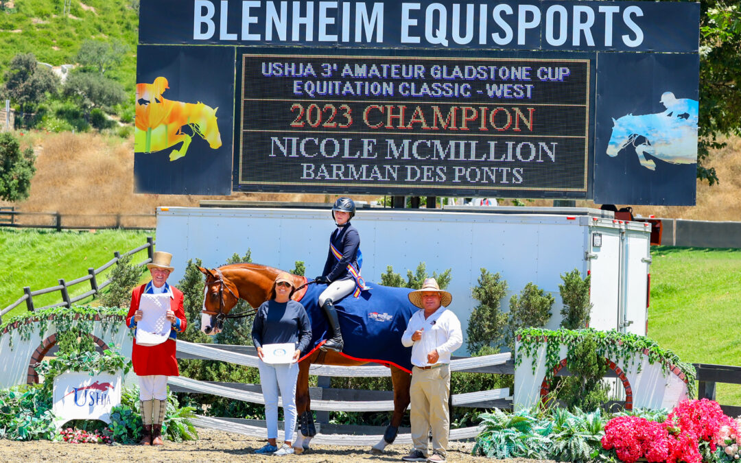 Nicole McMillion Notches Inaugural Win in USHJA Gladstone Cup Equitation Classic for Amateurs – West