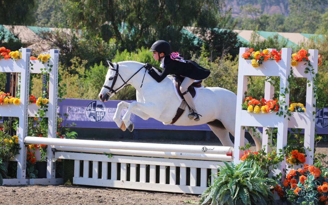 Kathryn Padilla and Heavenly Patch of Blue are Best in the $5,000 USHJA Pony Hunter Derby Championship – West at Blenheim June Classic III