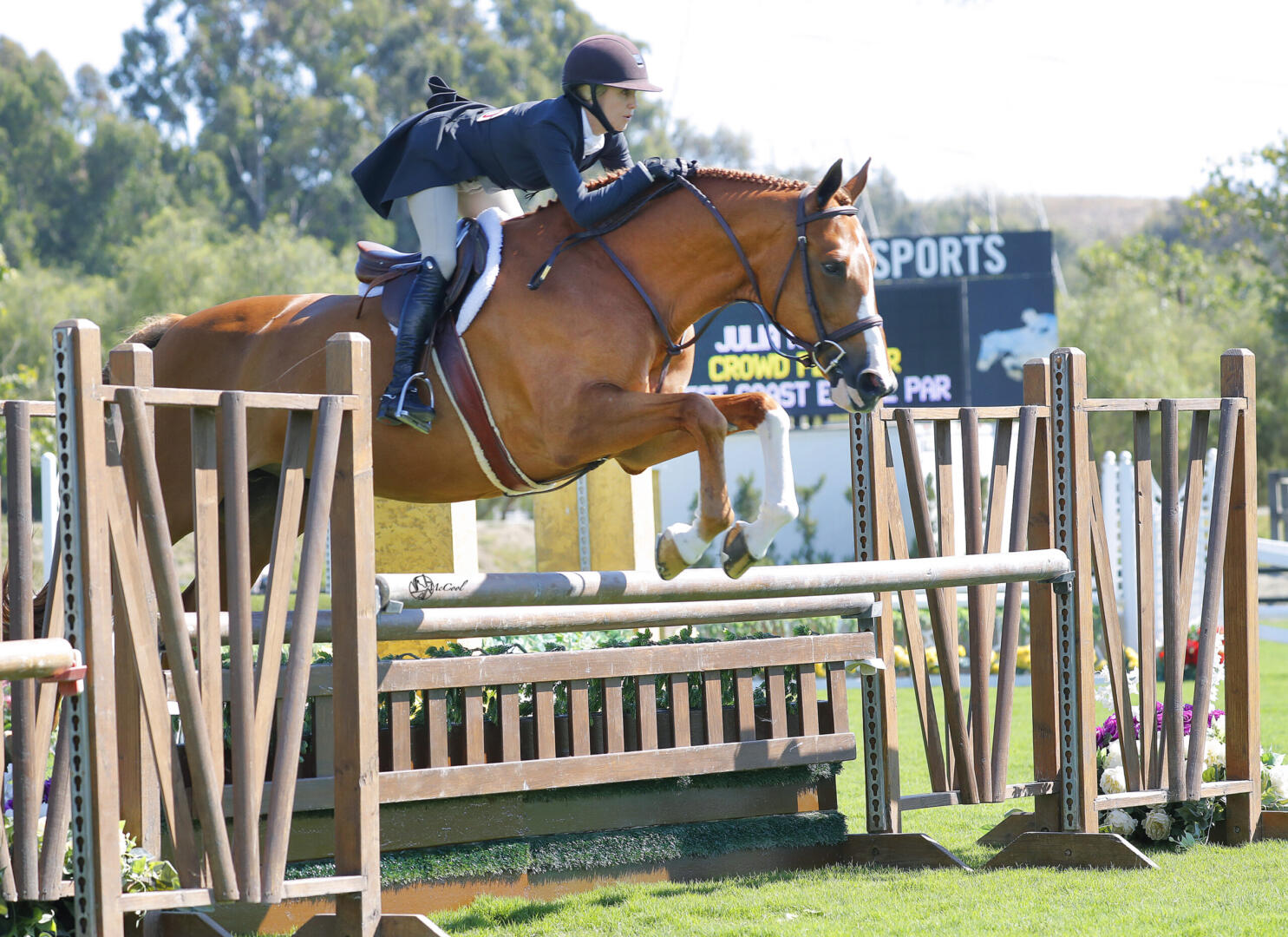 Shelby Drazan on her horses in 2014