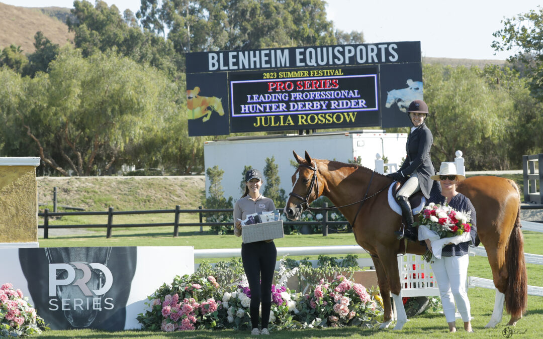 Julia Rossow Rides to PRO Series Equine Leading Professional Hunter Derby Rider Award