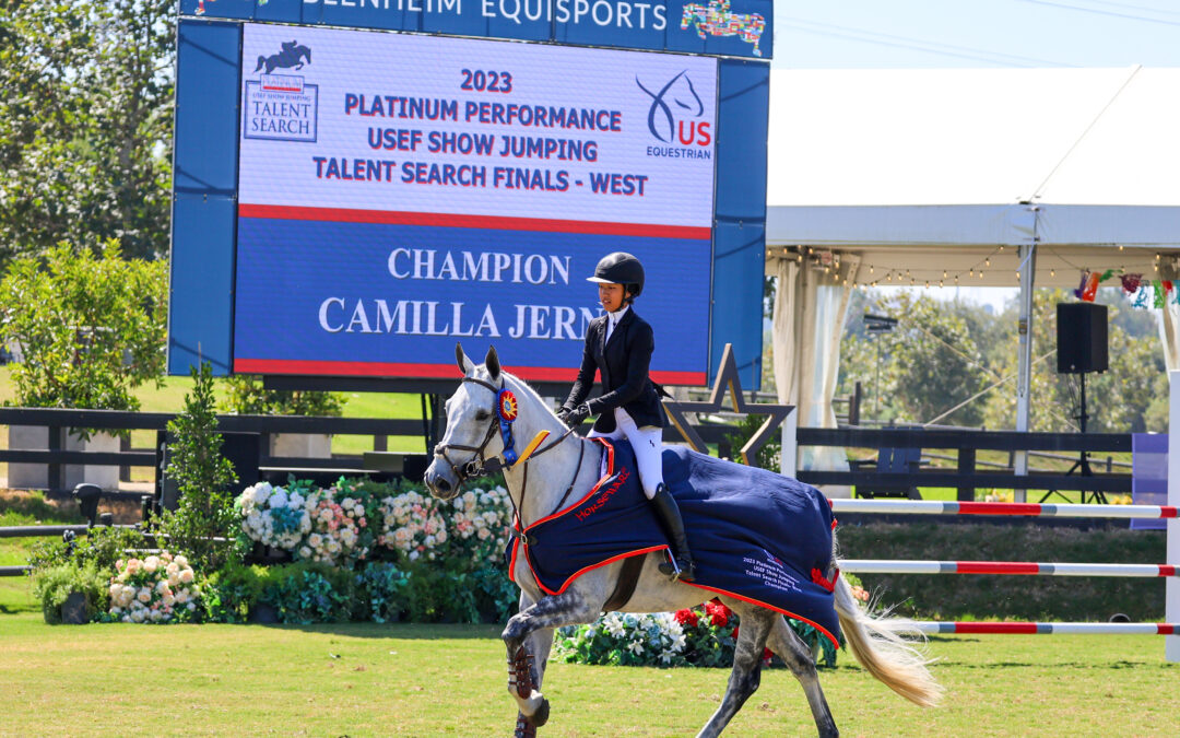 Camilla Jerng Claims 2023 Platinum Performance/USEF Show Jumping Talent Search Finals – West Title