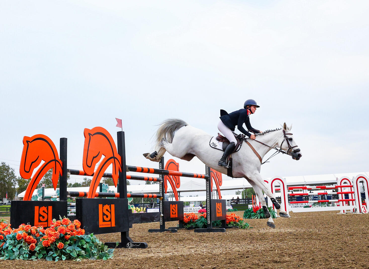 Shelby Drazan on her horses in 2014