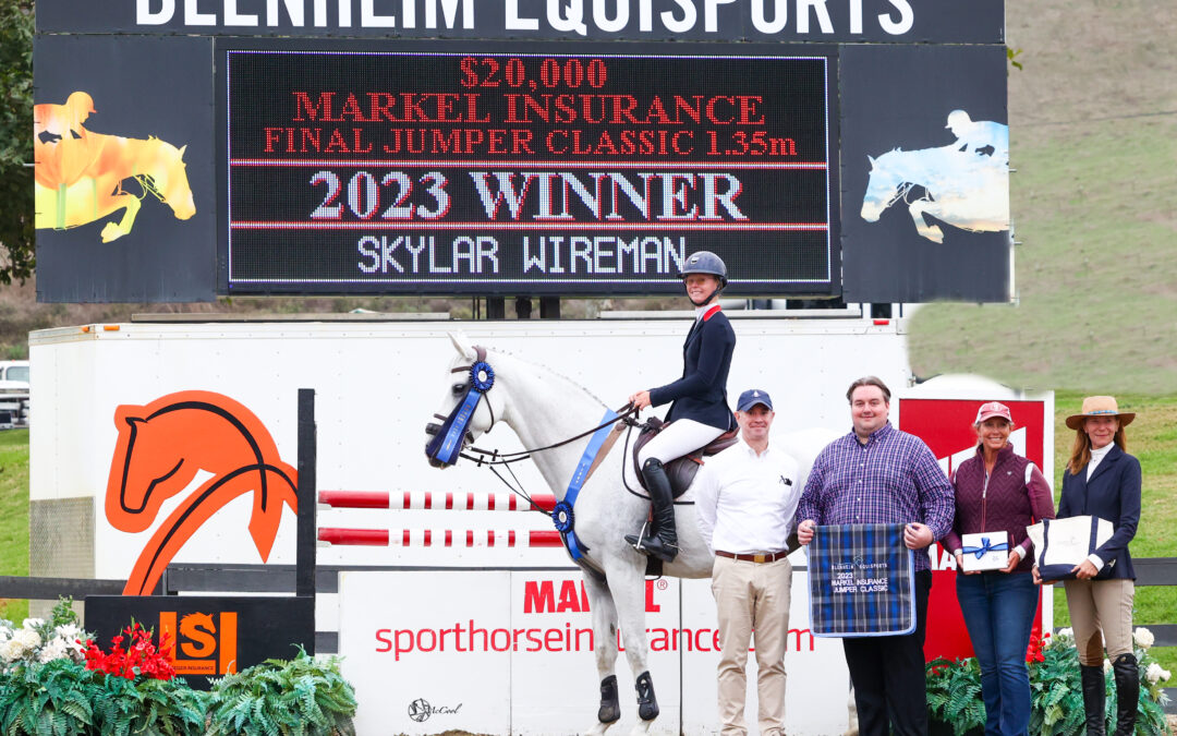 Skylar Wireman Wins $20,000 Markel Insurance Final and Leading Lady Rider Bonus