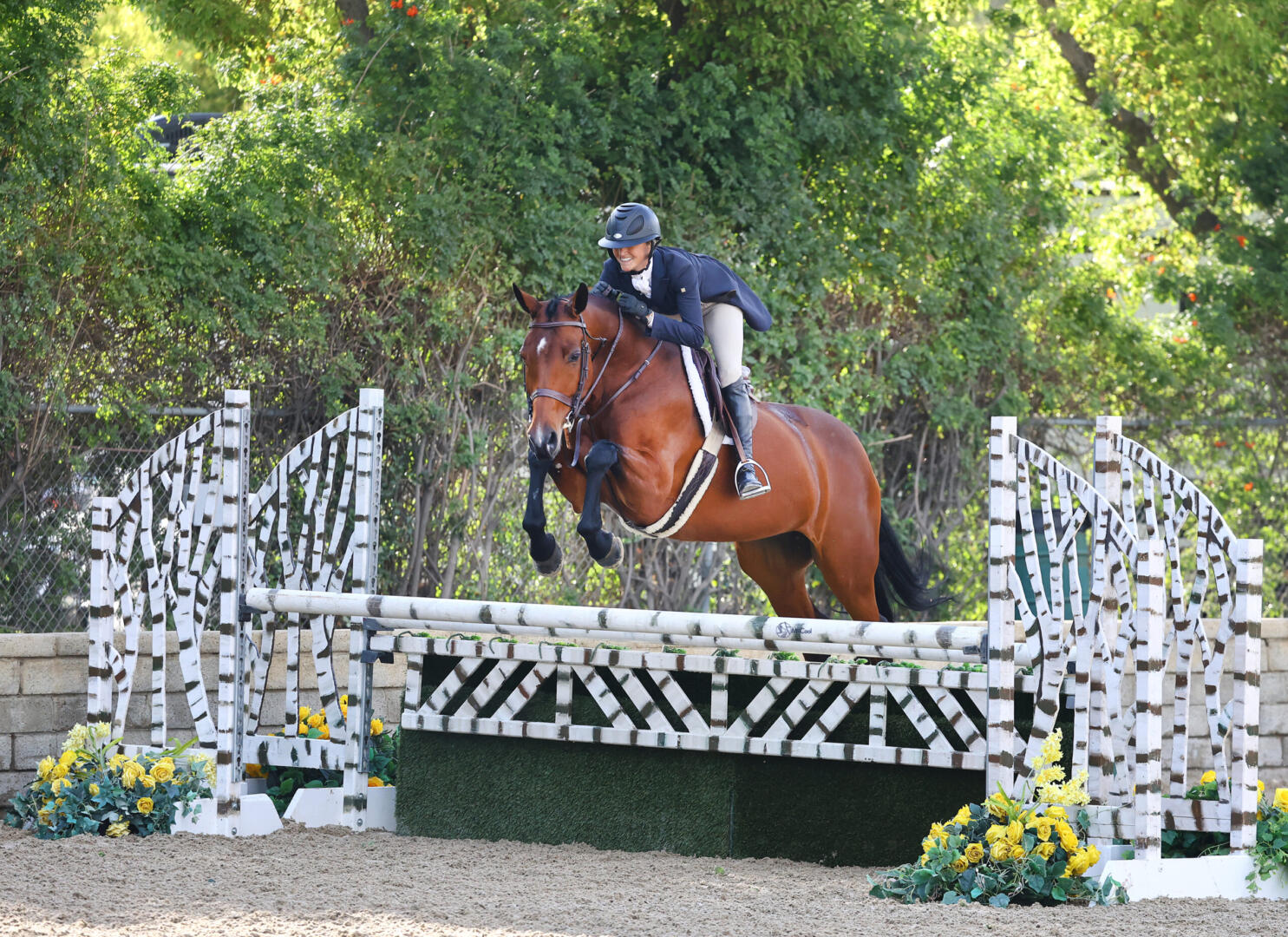 Shelby Drazan on her horses in 2014