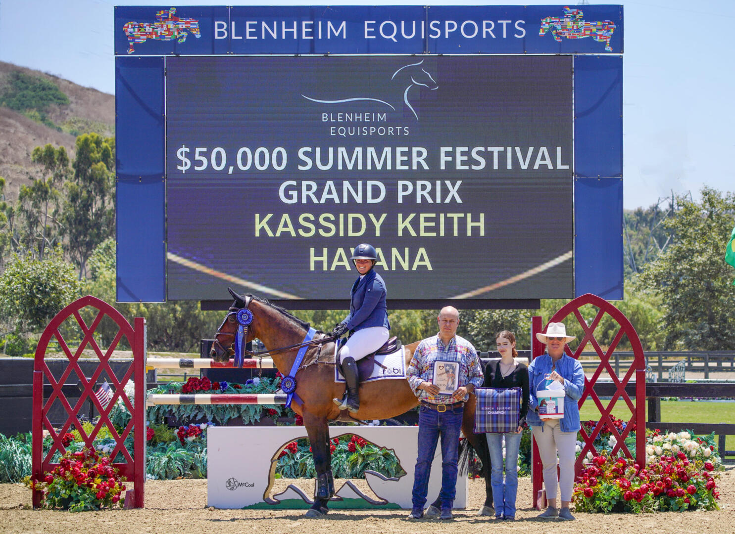 Shelby Drazan on her horses in 2014