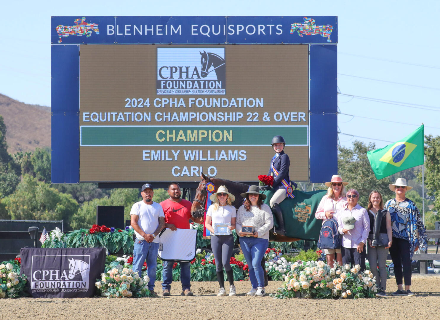 Shelby Drazan on her horses in 2014