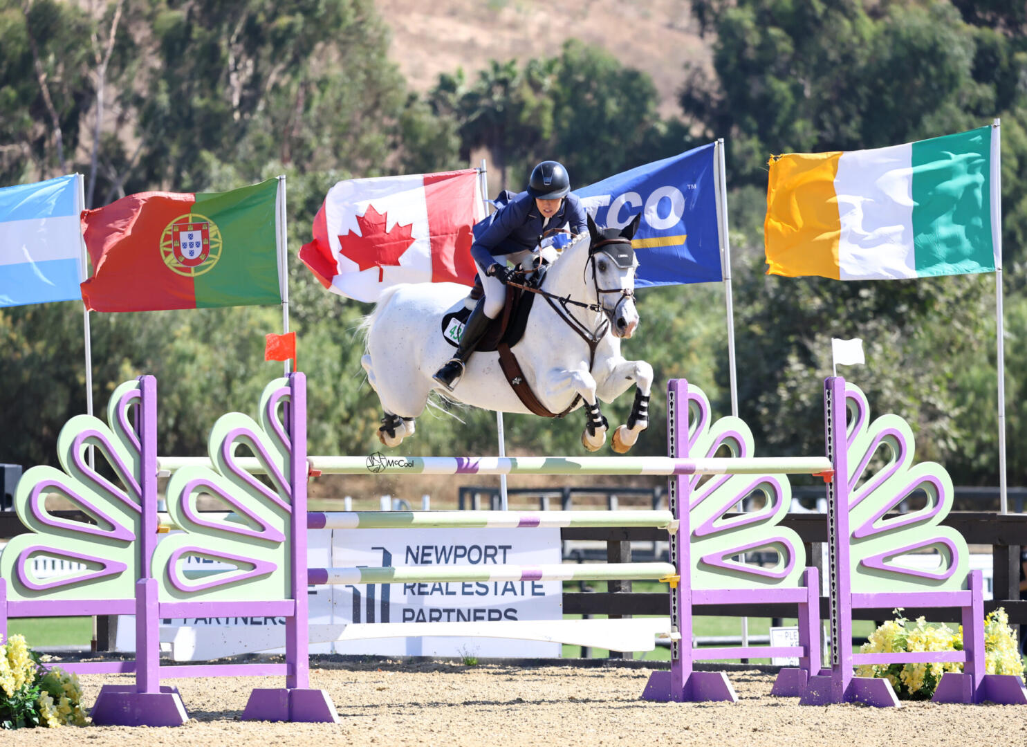 Shelby Drazan on her horses in 2014