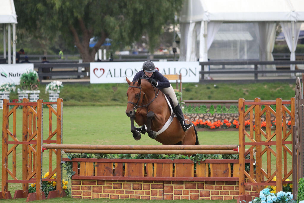 Shelby Drazan on her horses in 2014