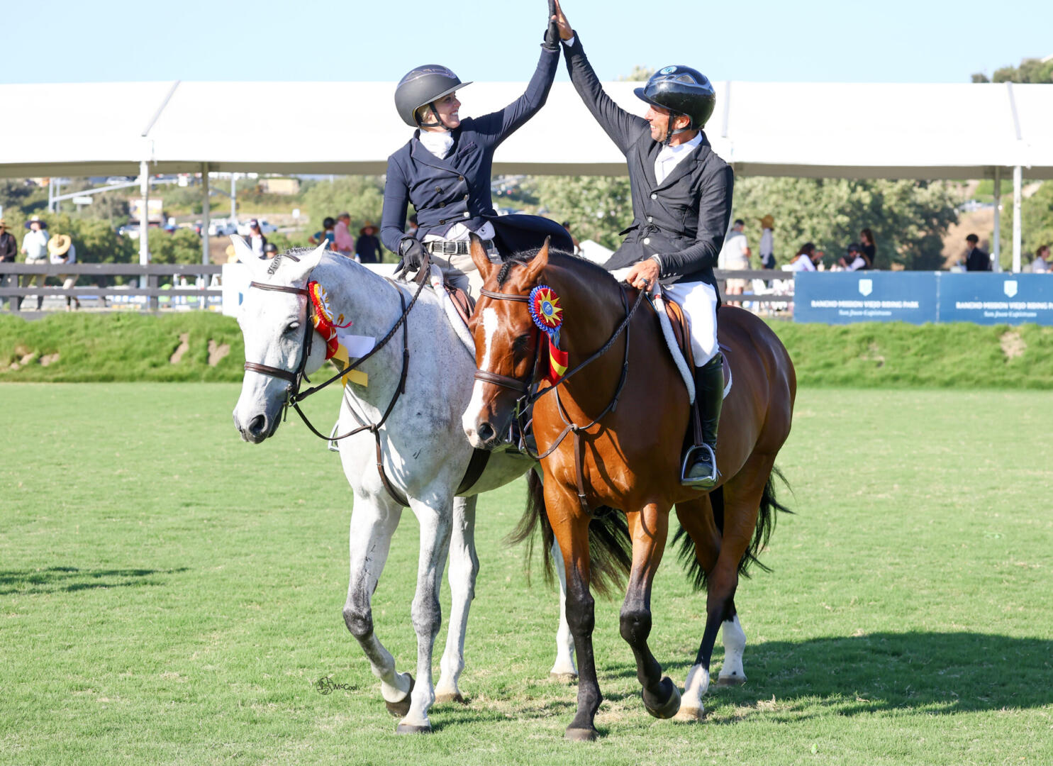 Shelby Drazan on her horses in 2014