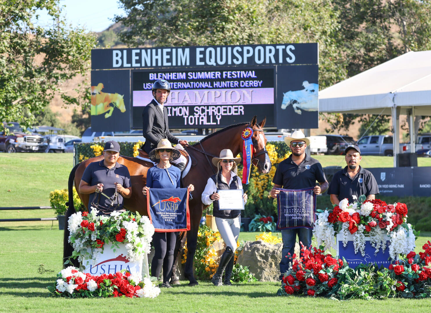 Shelby Drazan on her horses in 2014