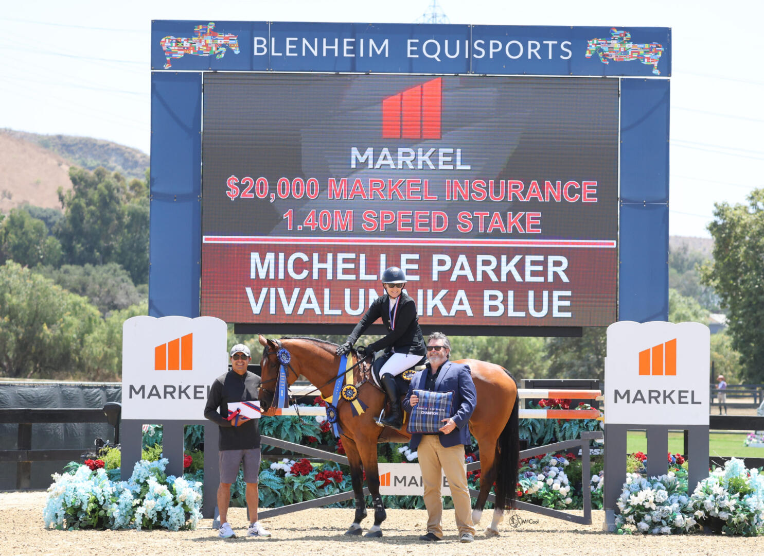 Shelby Drazan on her horses in 2014