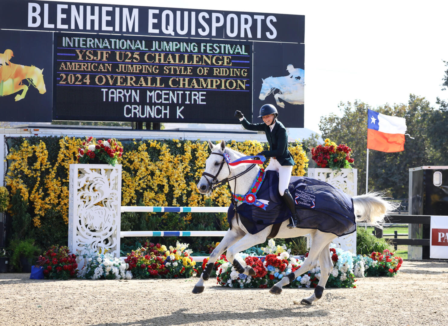 Shelby Drazan on her horses in 2014